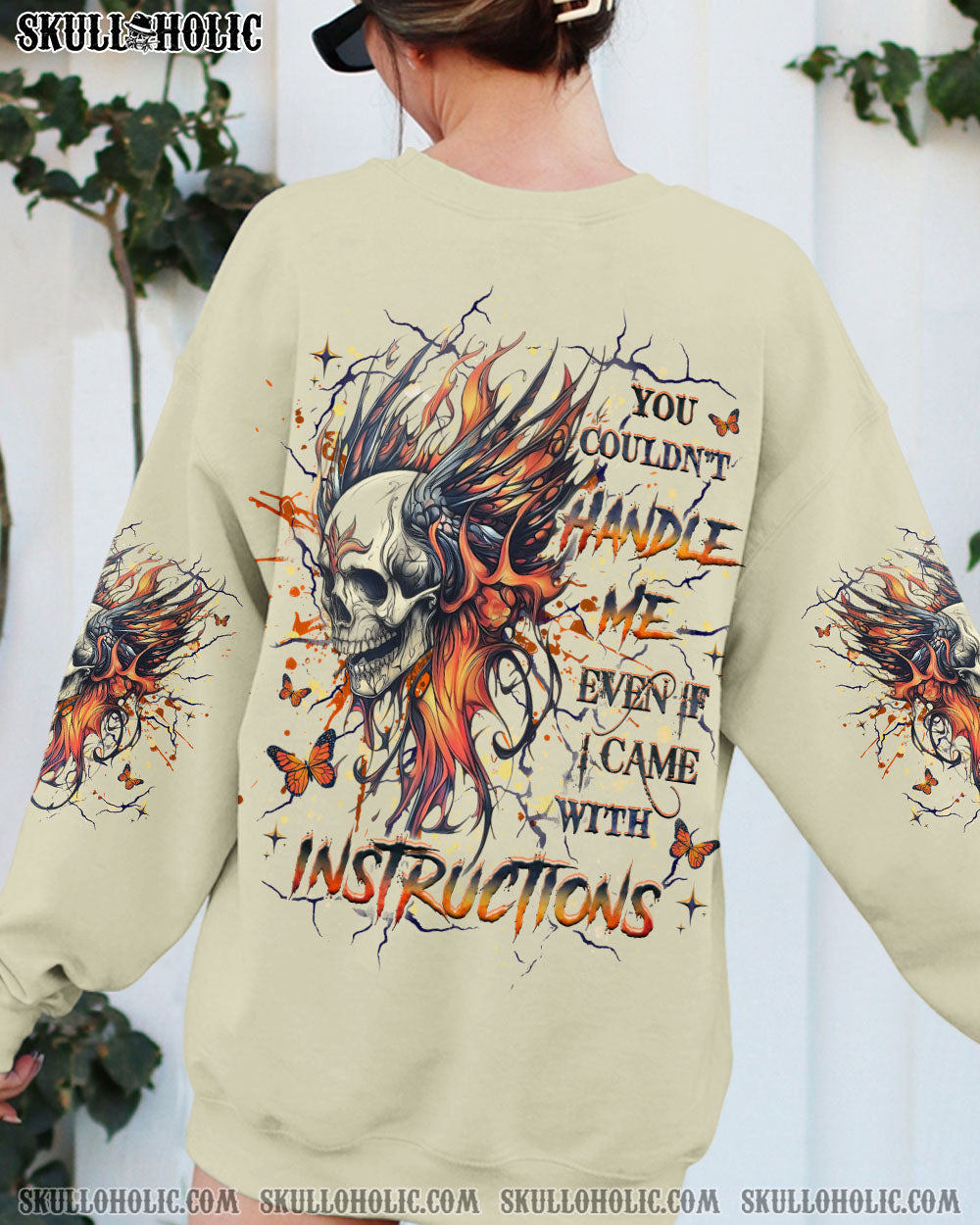 YOU COULDN'T HANDLE ME SKULL ALL OVER PRINT - YHHG0404253