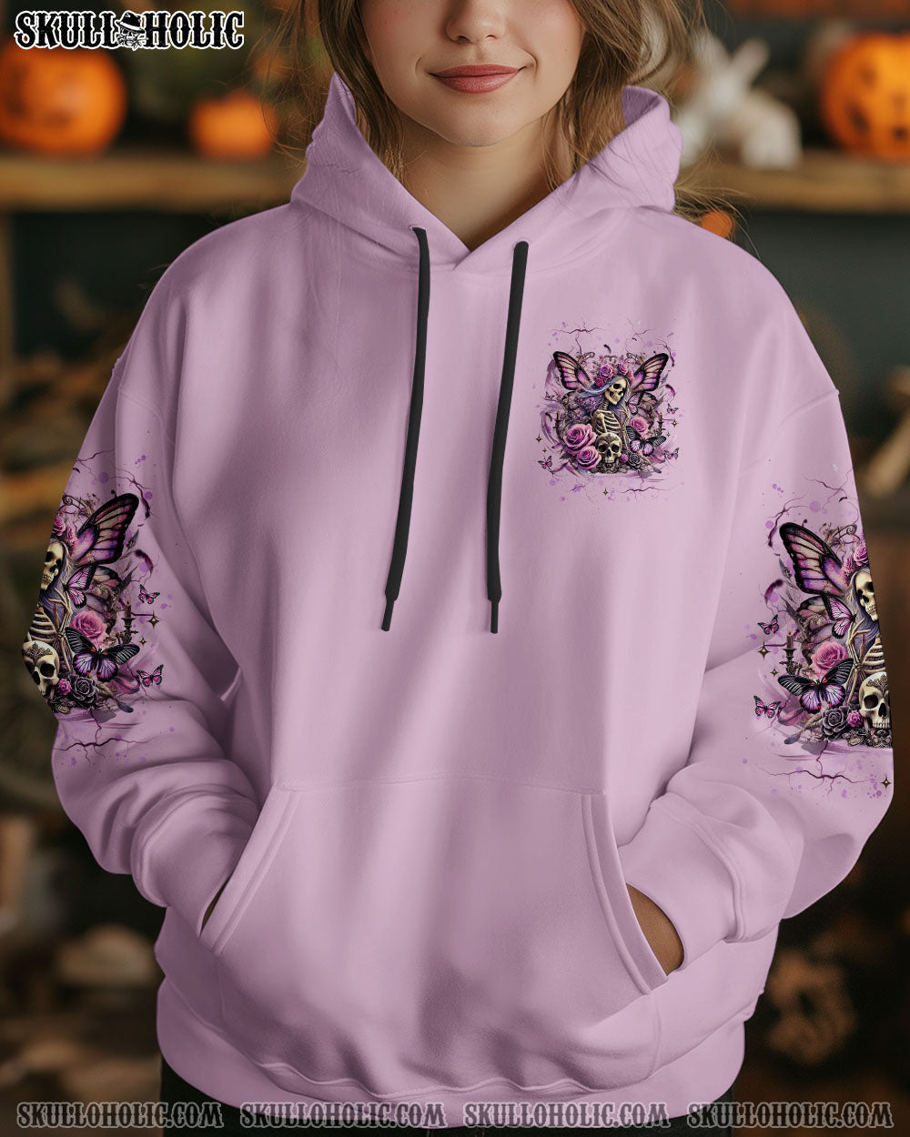 KARMA FAIRY SKULL SKULL BUTTERFLY ALL OVER PRINT - YHHG1403251