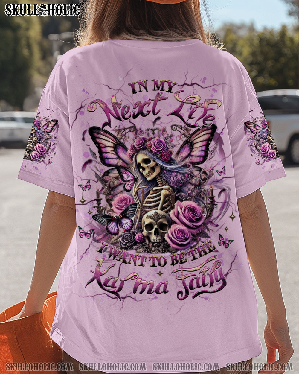 KARMA FAIRY SKULL SKULL BUTTERFLY ALL OVER PRINT - YHHG1403251
