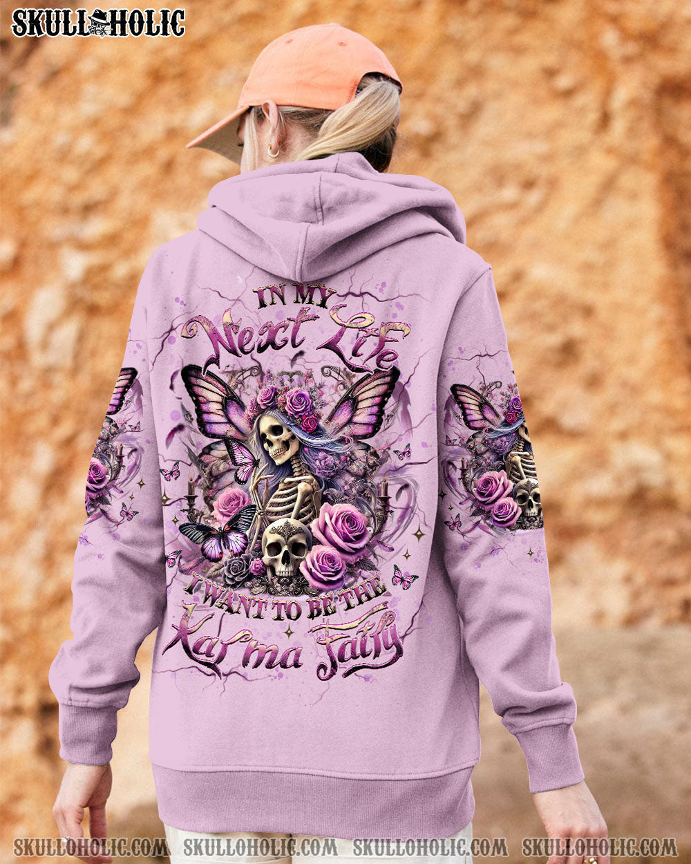 KARMA FAIRY SKULL SKULL BUTTERFLY ALL OVER PRINT - YHHG1403251
