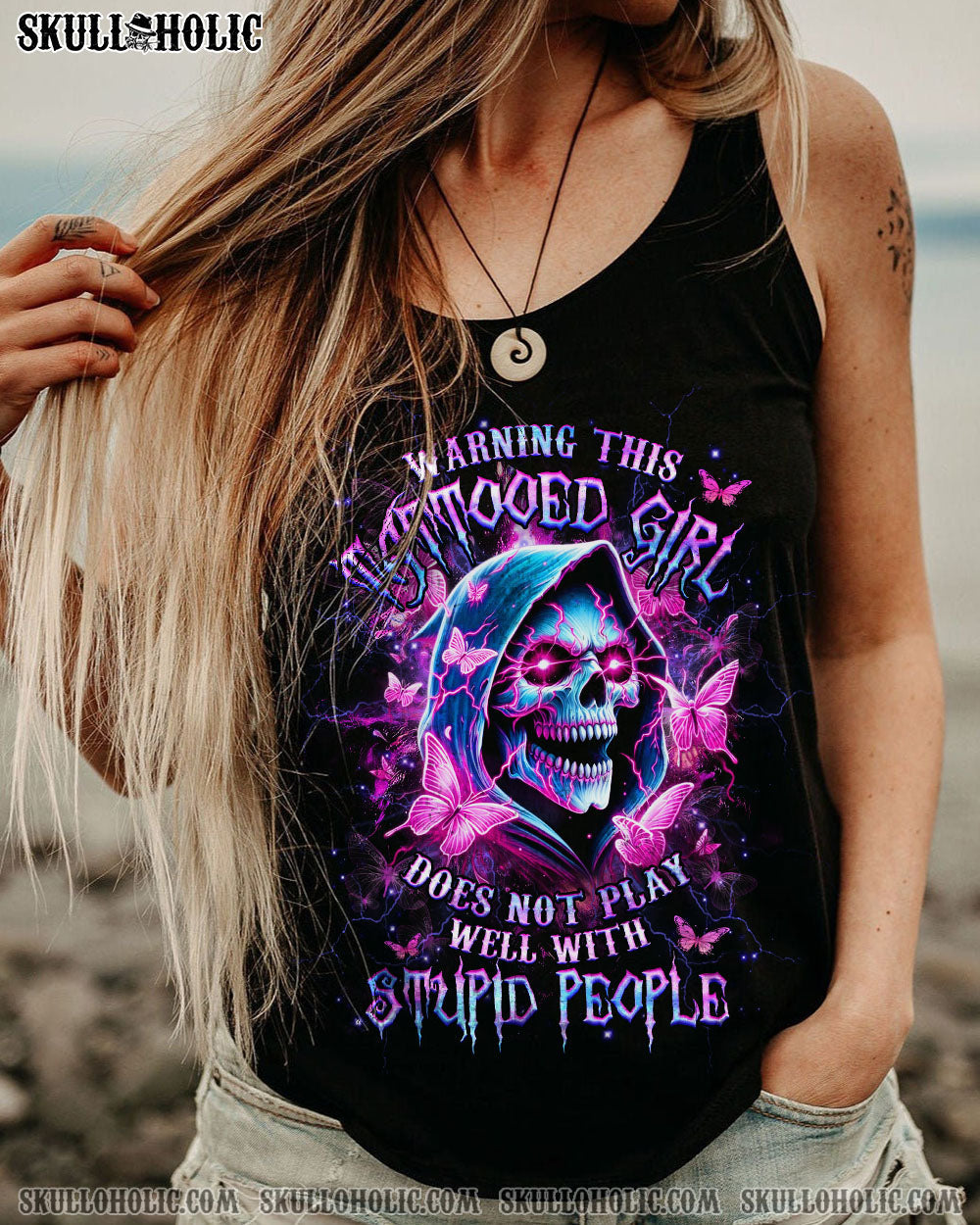 WARNING THIS TATTOOED GIRL ALL OVER PRINT - YHHG1405243