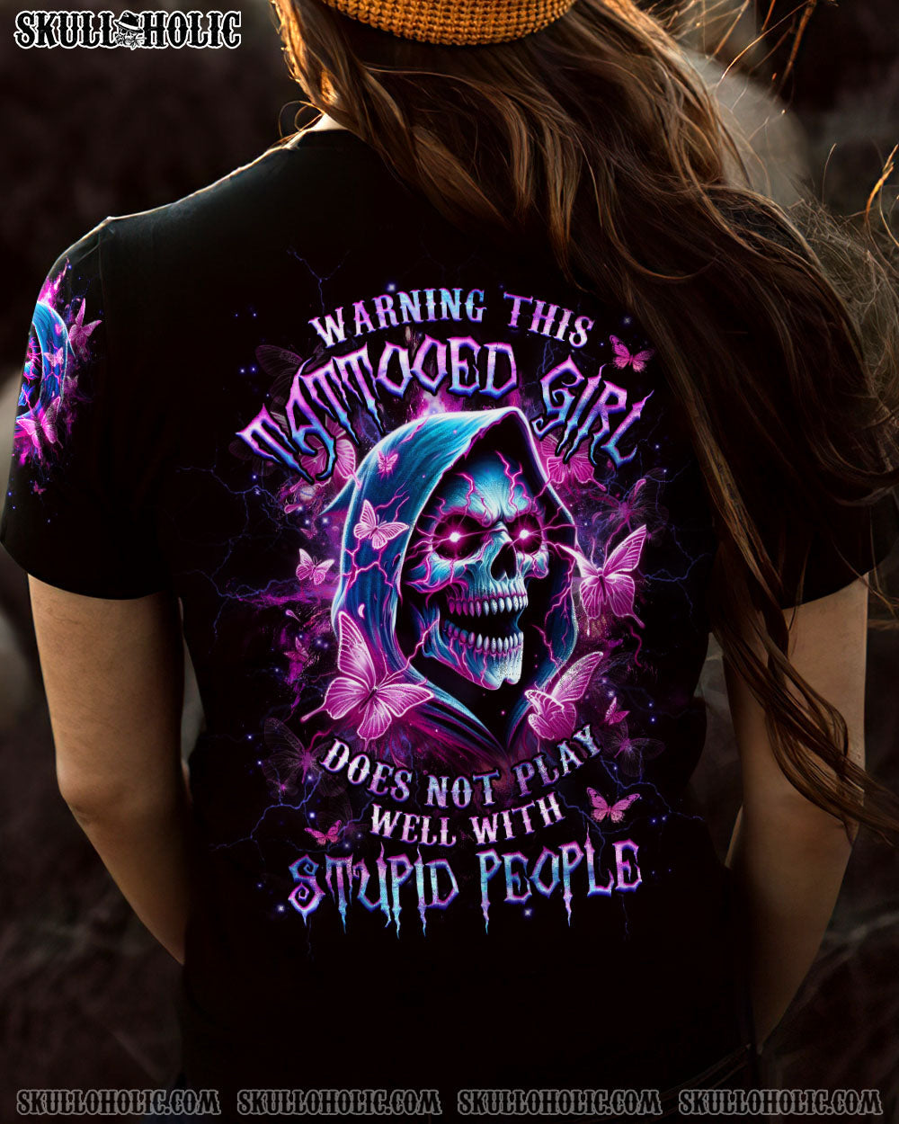 WARNING THIS TATTOOED GIRL ALL OVER PRINT - YHHG1405243