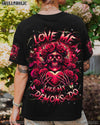 LOVE ME LIKE MY DEMONS DO SKULL ALL OVER PRINT - YHHG1504253