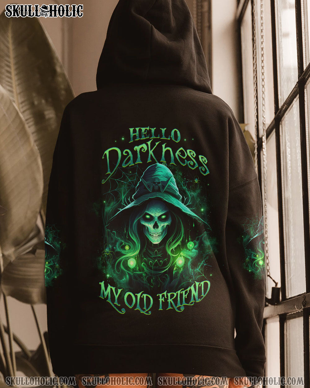 HELLO DARKNESS MY OLD FRIEND HALLOWEEN ALL OVER PRINT - YHHG1508232