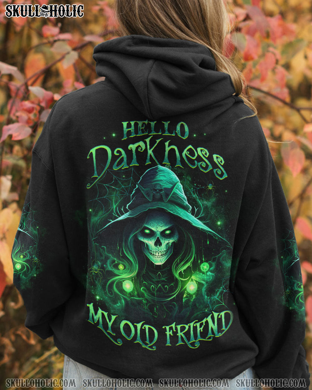 HELLO DARKNESS MY OLD FRIEND HALLOWEEN ALL OVER PRINT - YHHG1508232