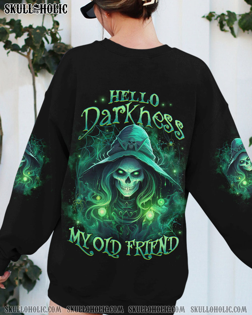 HELLO DARKNESS MY OLD FRIEND HALLOWEEN ALL OVER PRINT - YHHG1508232