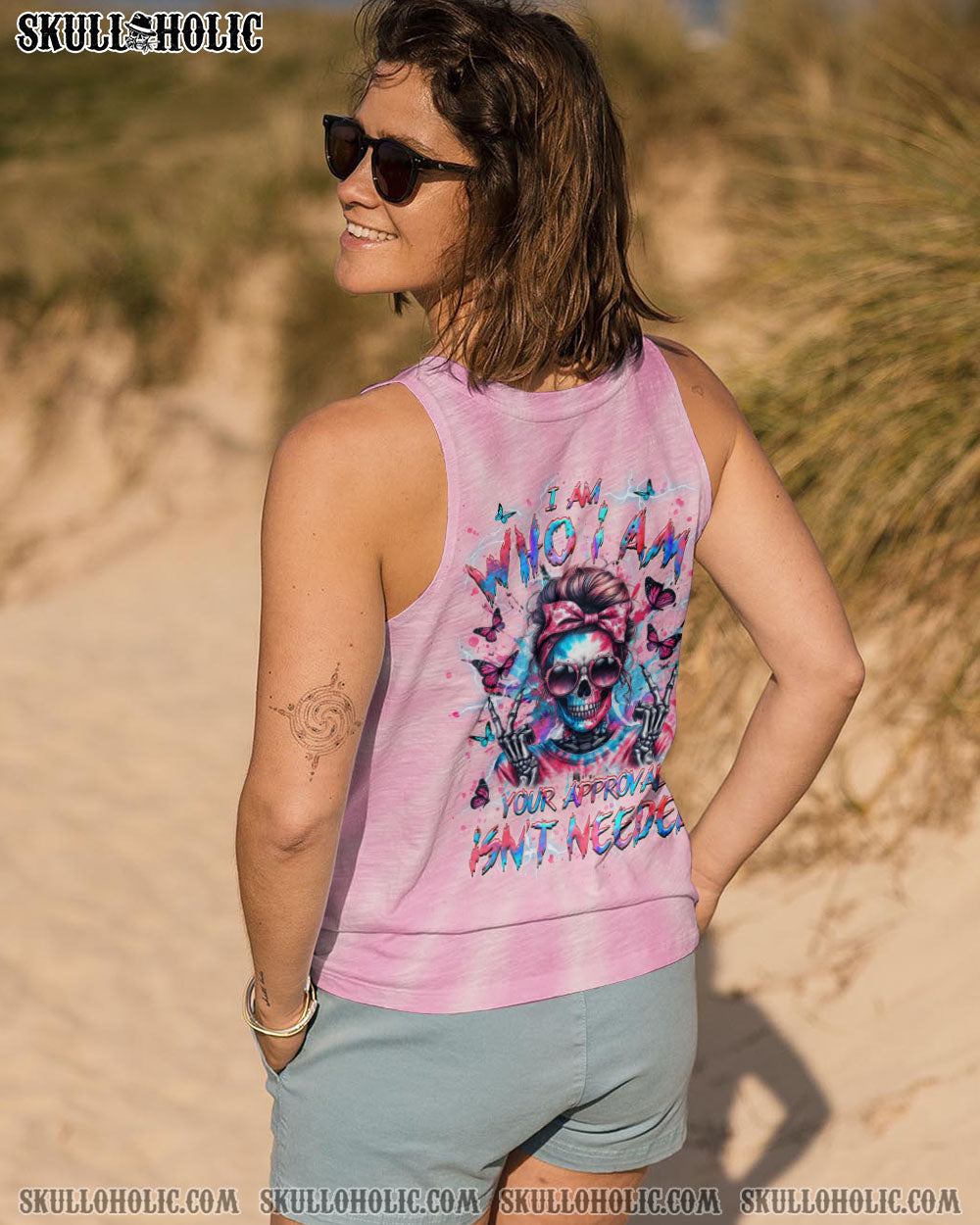 I AM WHO I AM SKULL ALL OVER PRINT - YHHG1804251