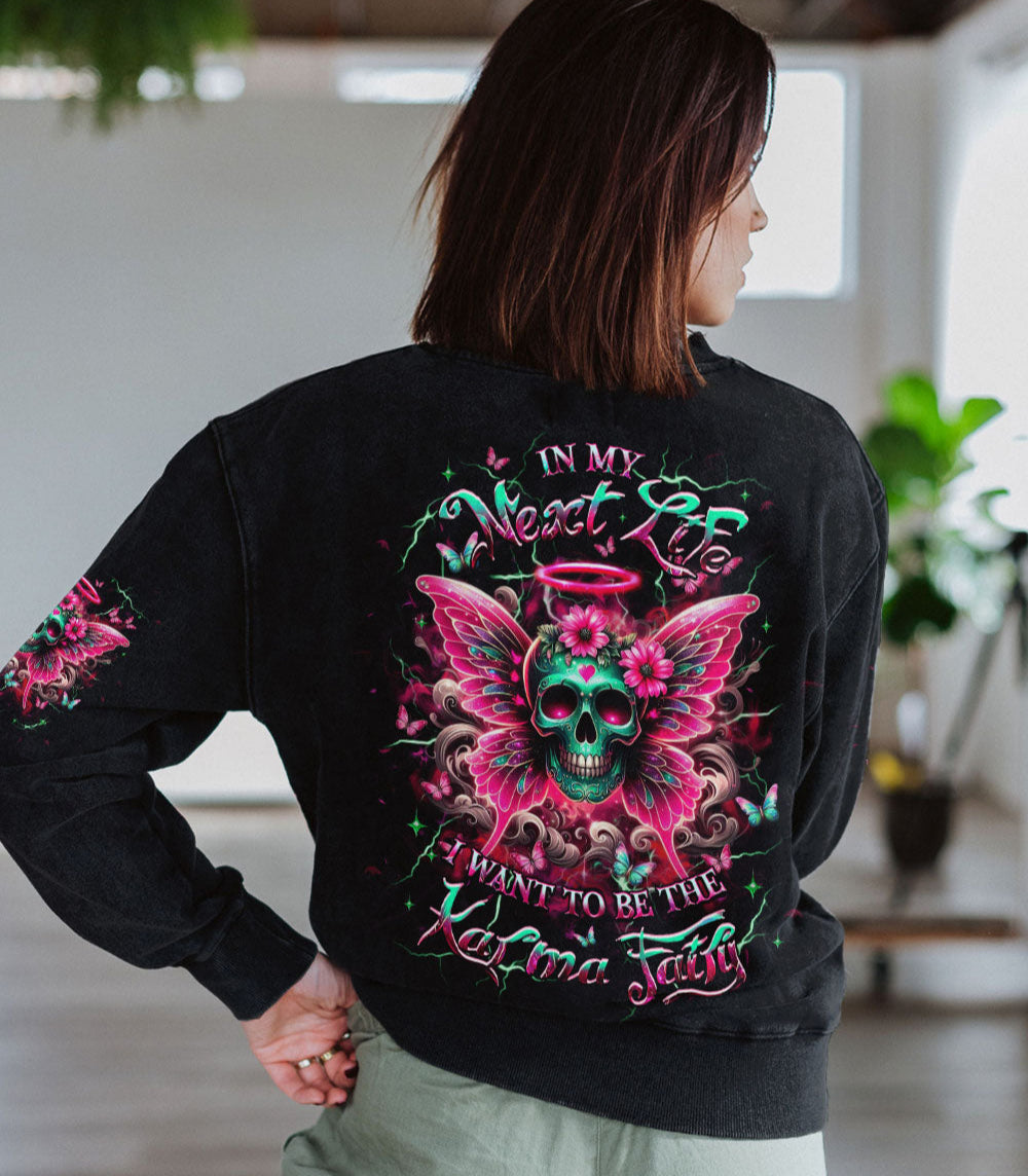 KARMA FAIRY SKULL WINGS ALL OVER PRINT - YHHG1903252