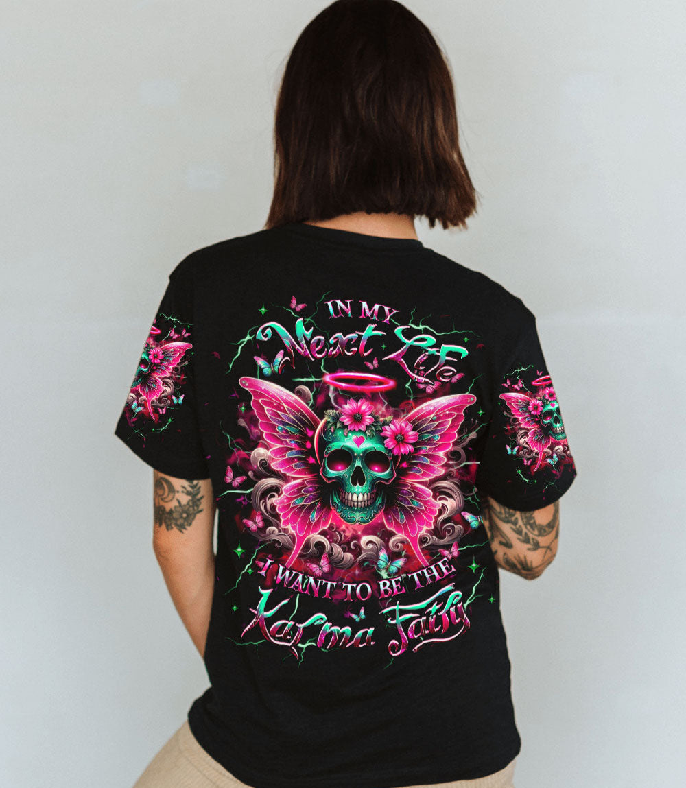 KARMA FAIRY SKULL WINGS ALL OVER PRINT - YHHG1903252