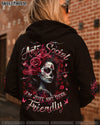 I'M NOT ANTI-SOCIAL SKULL LADY ALL OVER PRINT - YHHG1904251