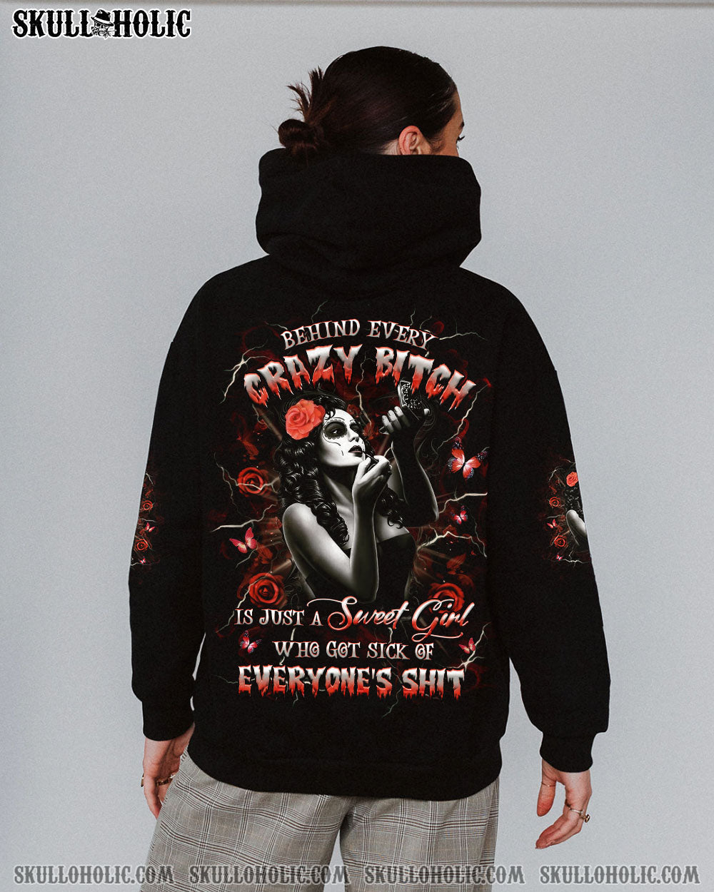 BEHIND EVERY CRAZY B ALL OVER PRINT - YHHG1904252