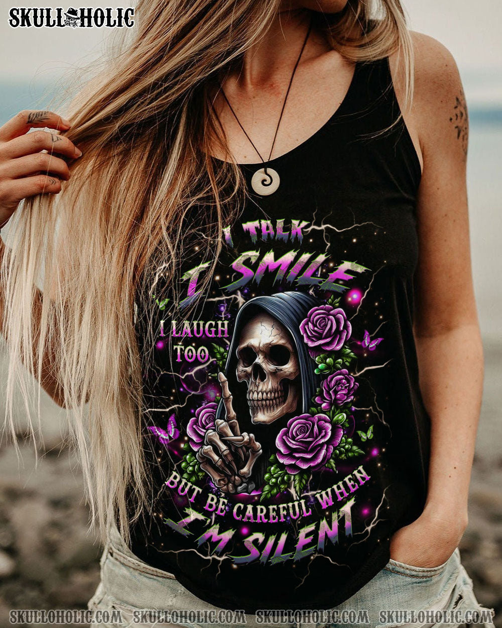 BE CAREFUL WHEN I'M SILENT REAPER ALL OVER PRINT - YHHG2204251