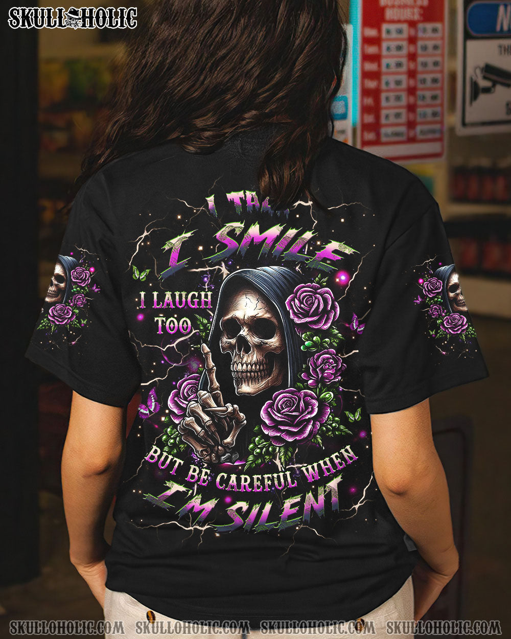BE CAREFUL WHEN I'M SILENT REAPER ALL OVER PRINT - YHHG2204251