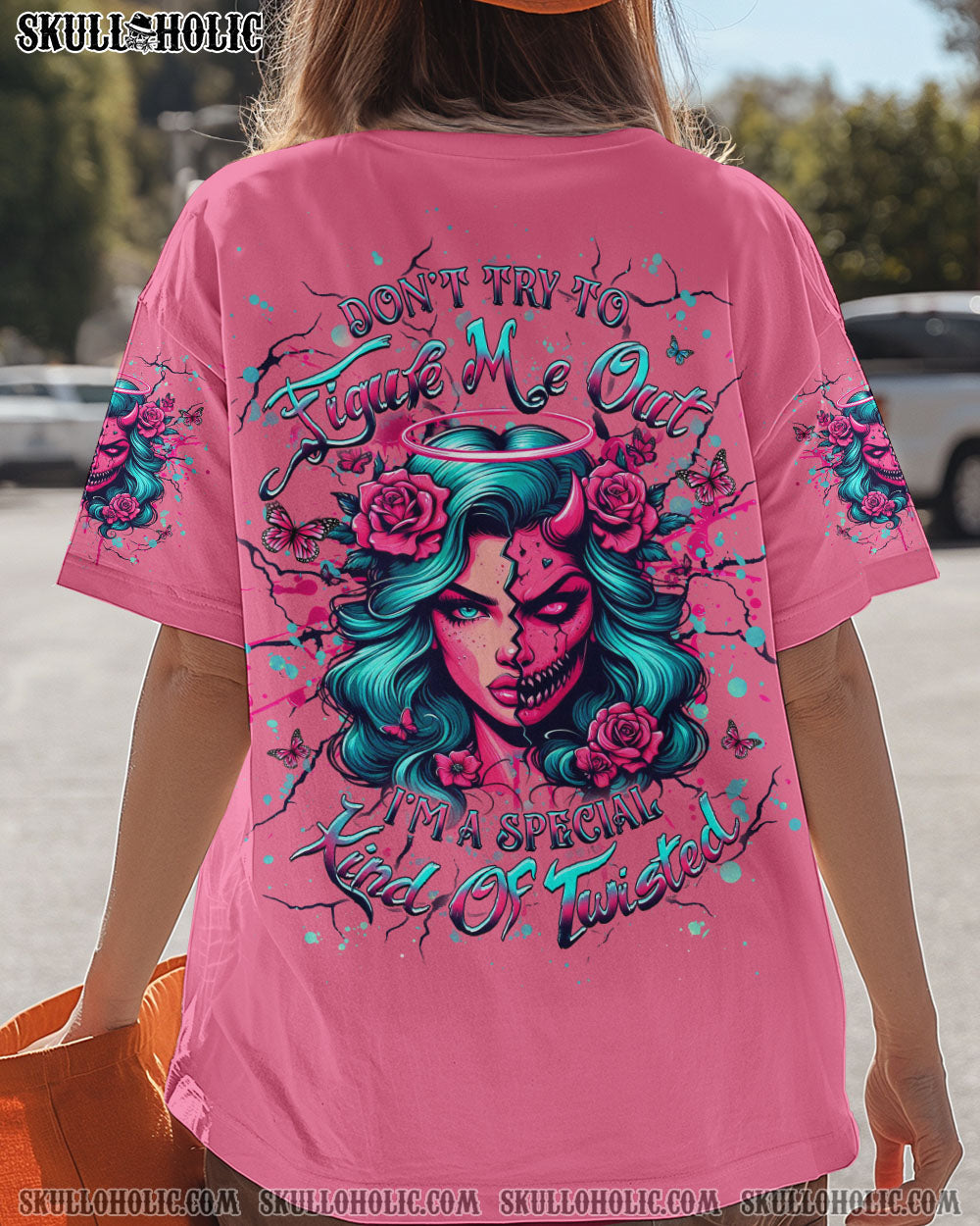 DON'T TRY TO FIGURE ME OUT SKULL ALL OVER PRINT - YHHG2603251