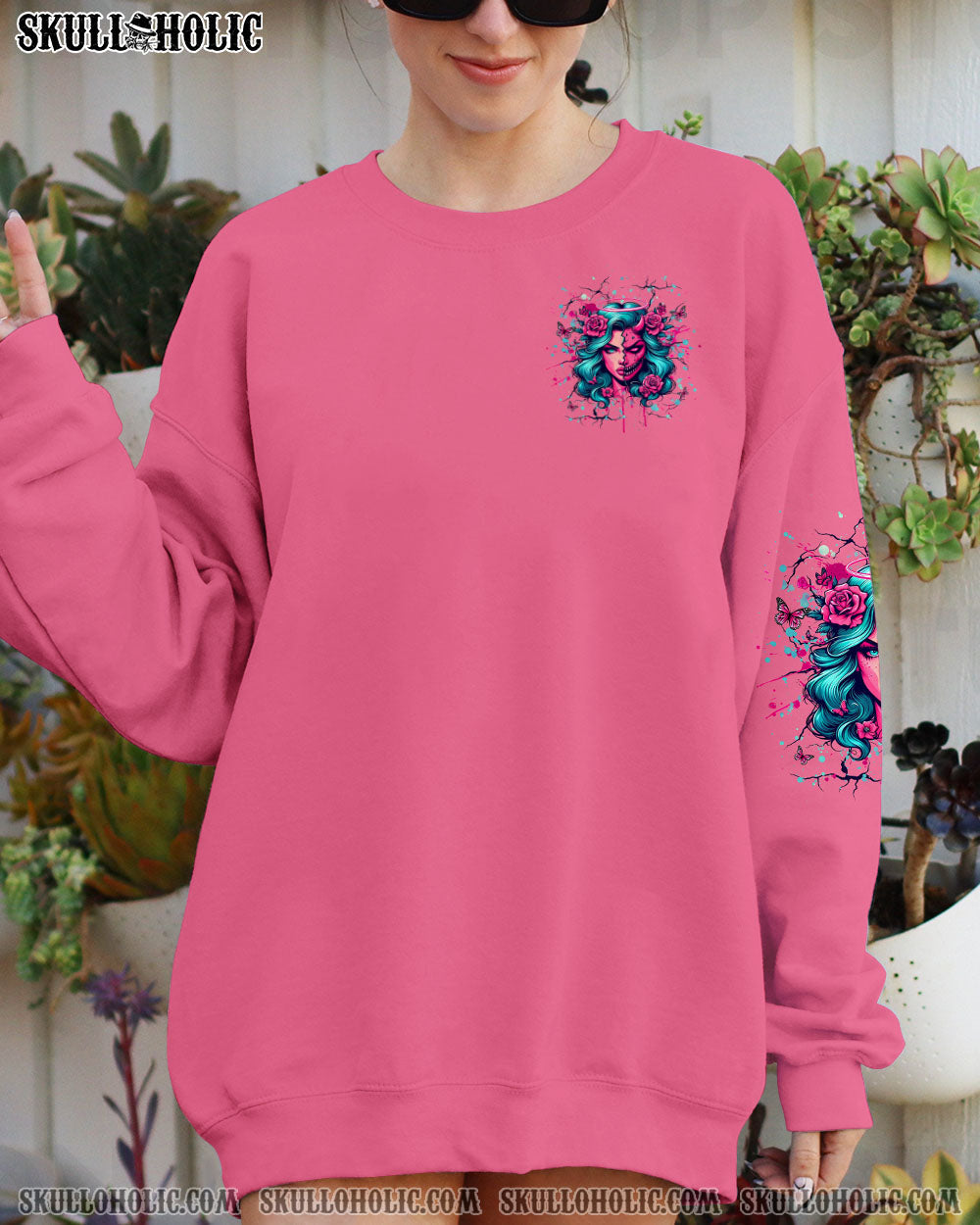 DON'T TRY TO FIGURE ME OUT SKULL ALL OVER PRINT - YHHG2603251