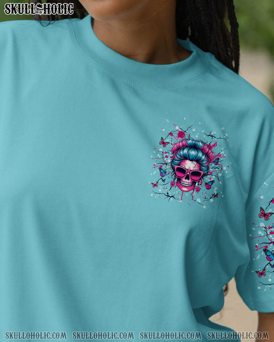 ASSUMING I WAS LIKE MOST GIRLS MESSY BUN SKULL ALL OVER PRINT - YHHG2703251