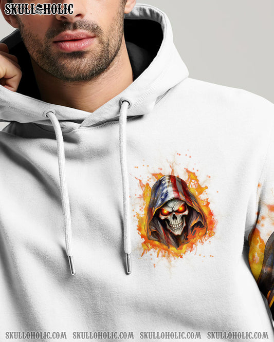 AMERICA LIVE IT LOVE IT OR GET THE HELL OUT SKULL ALL OVER PRINT - YHHN0501241