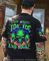STUCK BETWEEN IDK IDC AND IDGAF SKULL ALL OVER PRINT