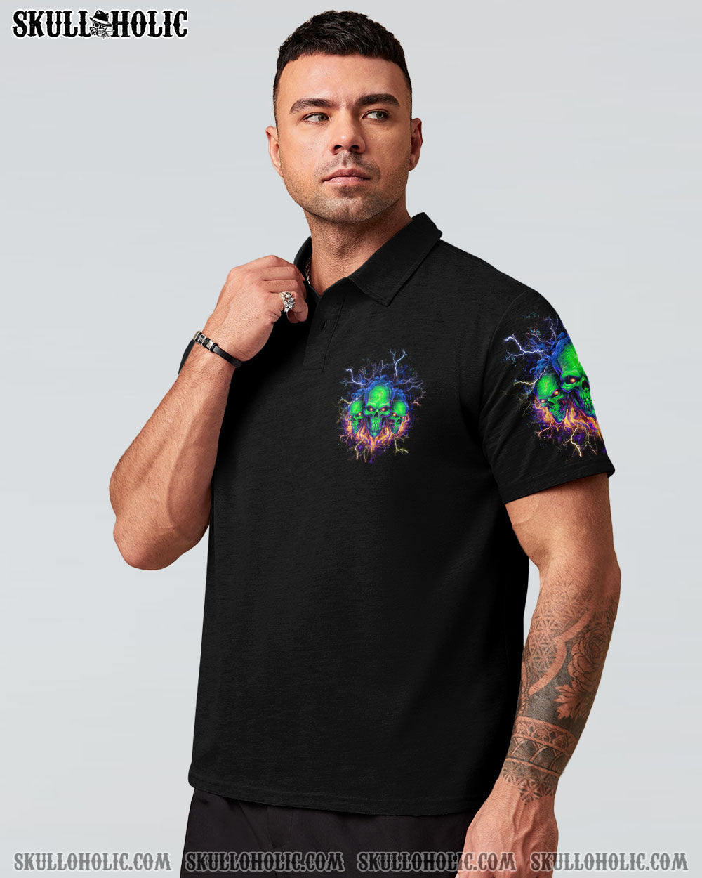 STUCK BETWEEN IDK IDC AND IDGAF SKULL ALL OVER PRINT - YHHN1112234