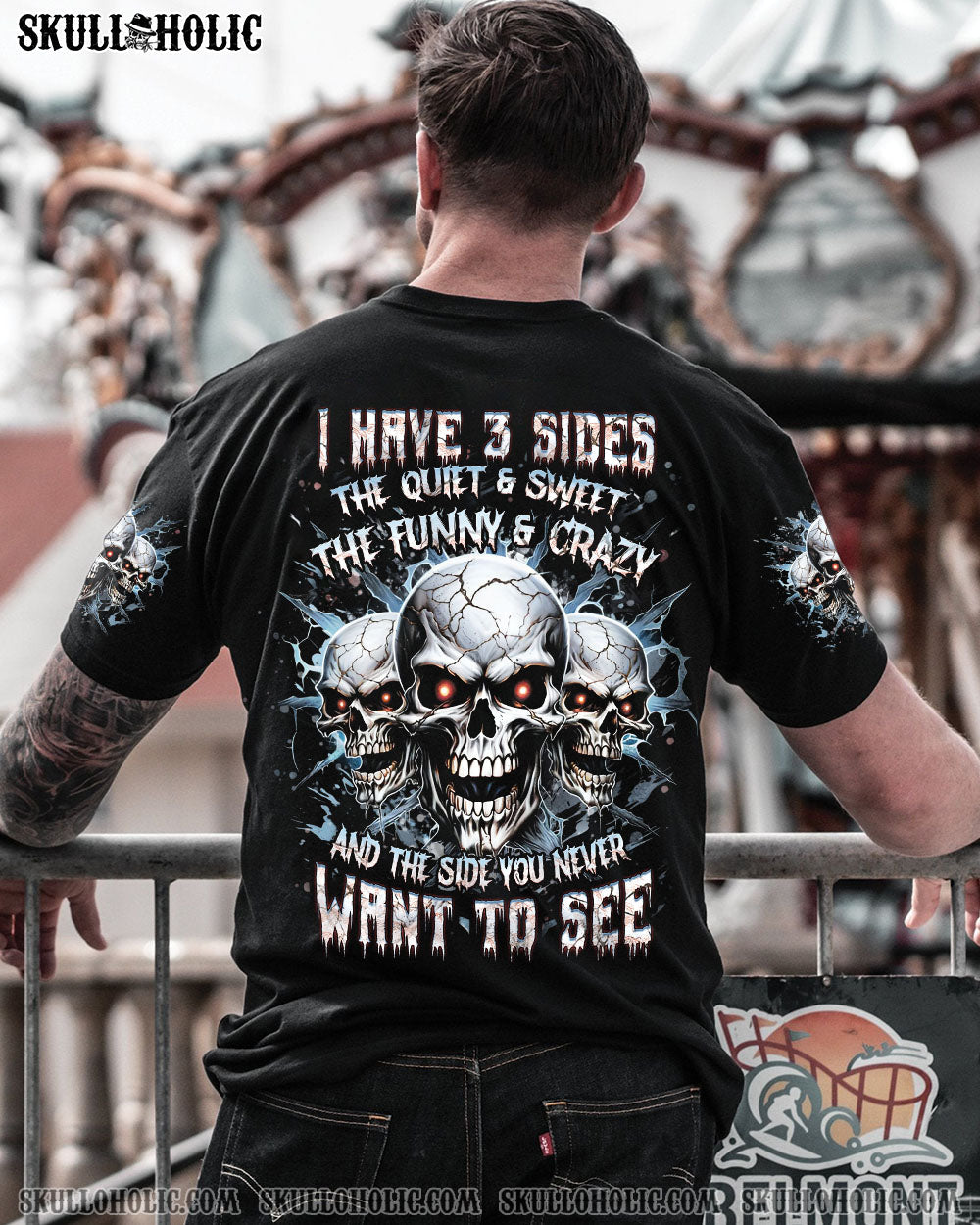 I HAVE 3 SIDES 3 SKULLS ALL OVER PRINT - YHHN1907242