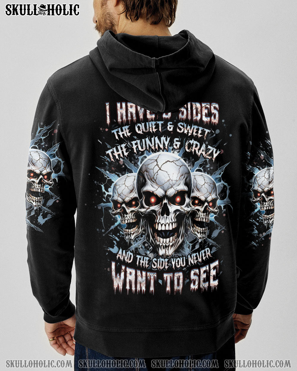 I HAVE 3 SIDES 3 SKULLS ALL OVER PRINT - YHHN1907242