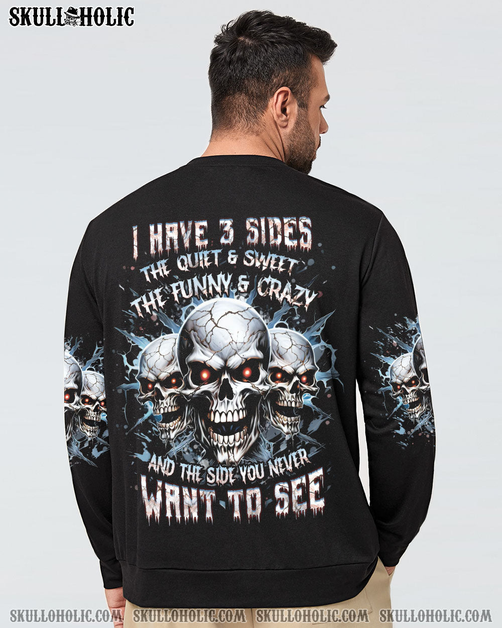 I HAVE 3 SIDES 3 SKULLS ALL OVER PRINT - YHHN1907242