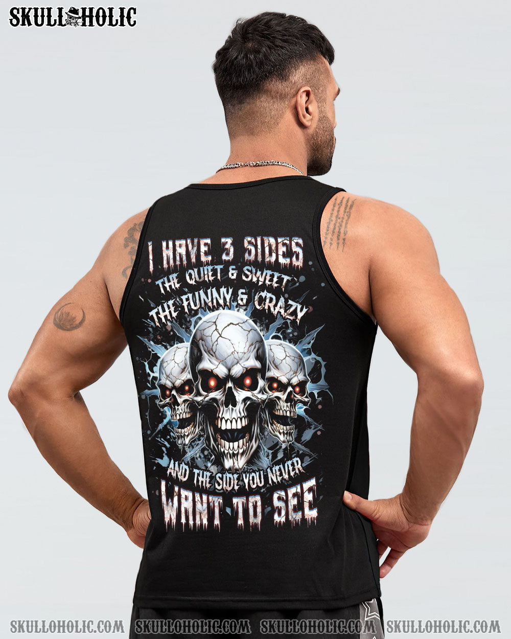 I HAVE 3 SIDES 3 SKULLS ALL OVER PRINT - YHHN1907242