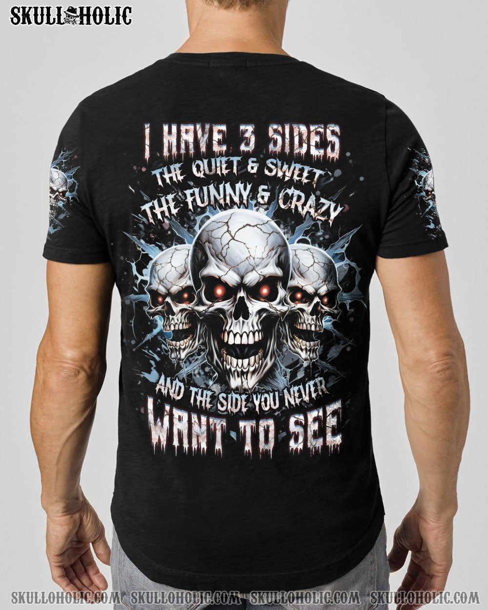 I HAVE 3 SIDES 3 SKULLS ALL OVER PRINT - YHHN1907242