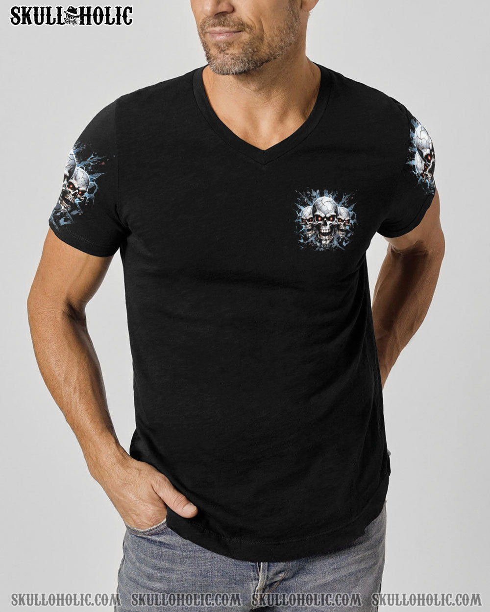 I HAVE 3 SIDES 3 SKULLS ALL OVER PRINT - YHHN1907242