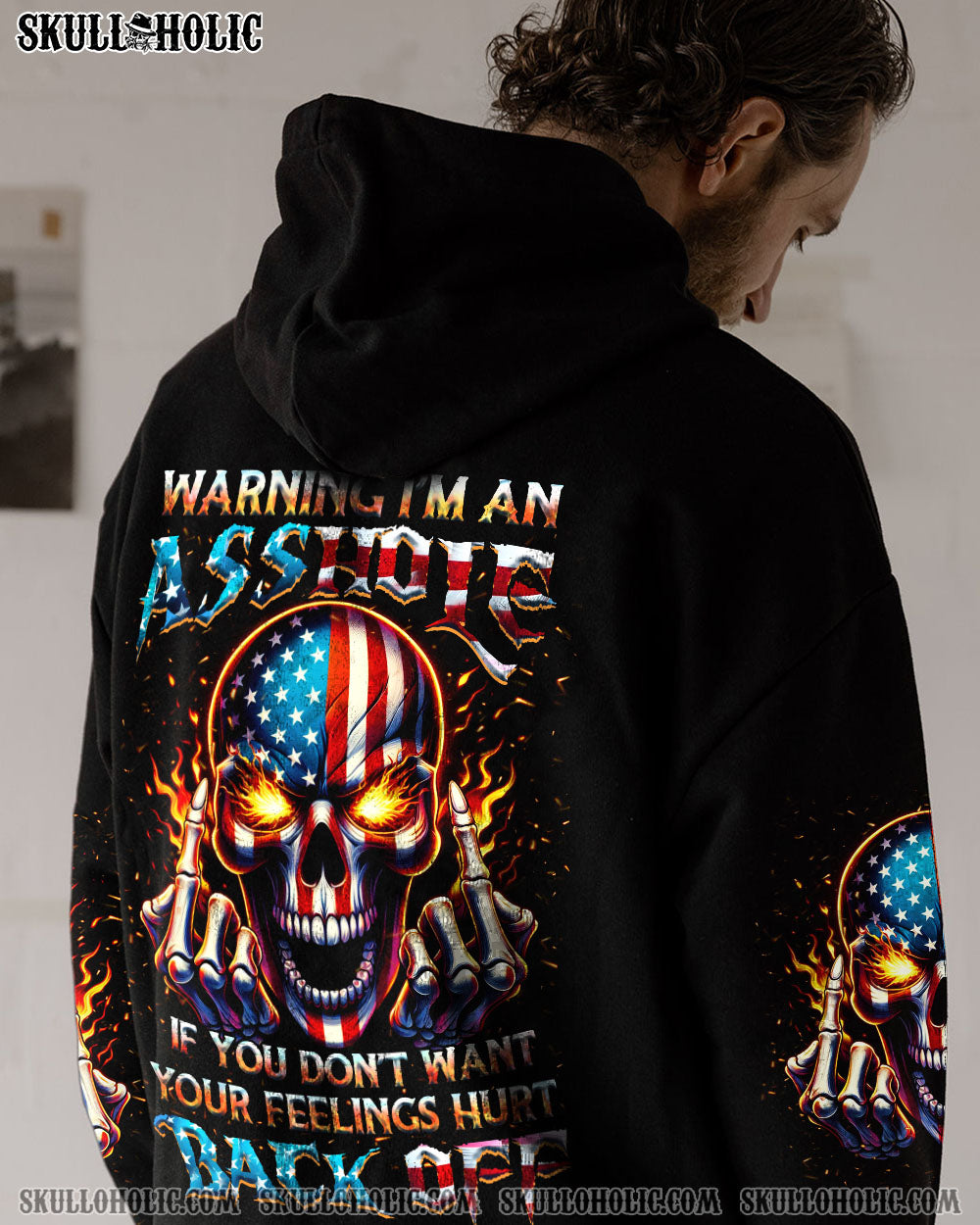 WARNING I'M AN A MAD SKULL ALL OVER PRINT - YHHN2002241