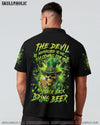 THE DEVIL WHISPERED TO ME BRING BEER SKULL PATRICK'S DAY ALL OVER PRINT - YHHN2301241