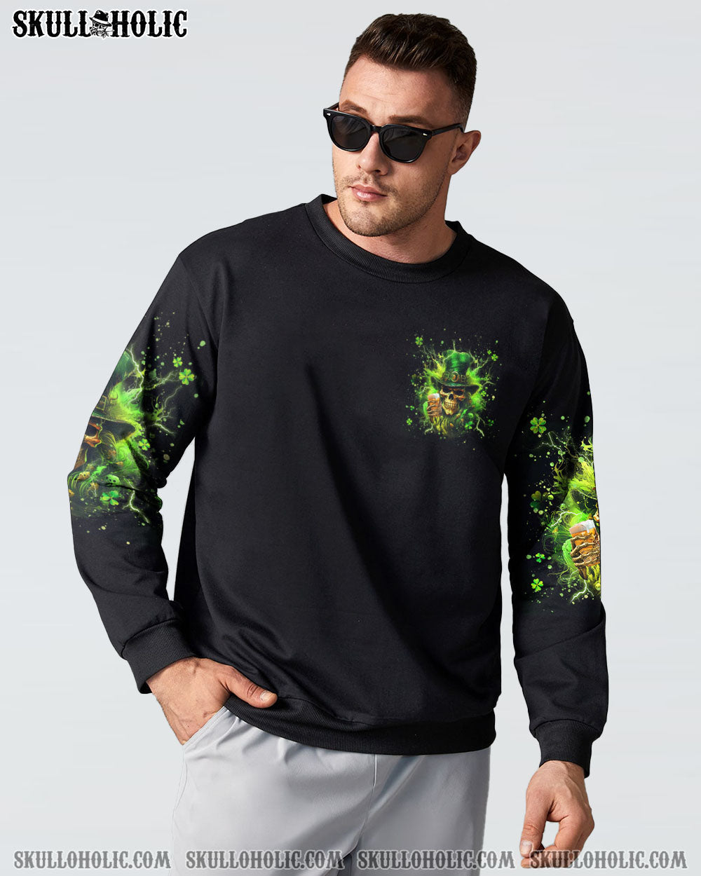 THE DEVIL WHISPERED TO ME BRING BEER SKULL PATRICK'S DAY ALL OVER PRINT - YHHN2301241