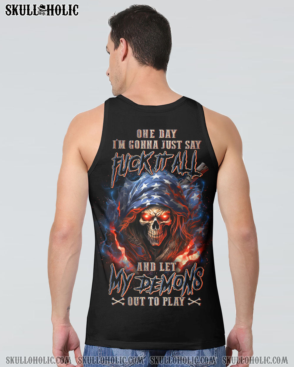 ONE DAY I'M GONNA JUST SAY F IT ALL FLAG REAPER ALL OVER PRINT - YHLN0801232
