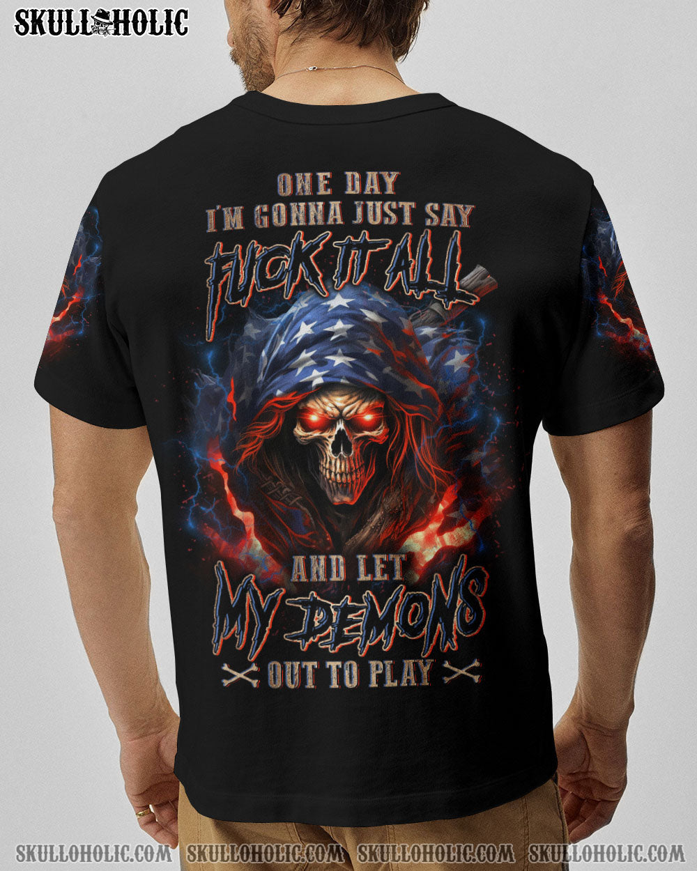 ONE DAY I'M GONNA JUST SAY F IT ALL FLAG REAPER ALL OVER PRINT - YHLN0801232