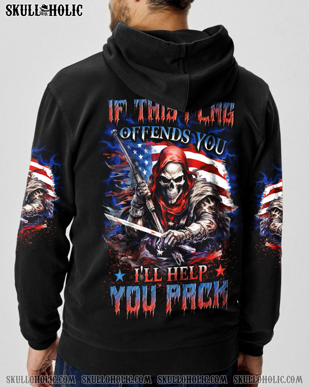 IF THIS FLAG OFFENDS YOU ALL OVER PRINT - YHLN0908232