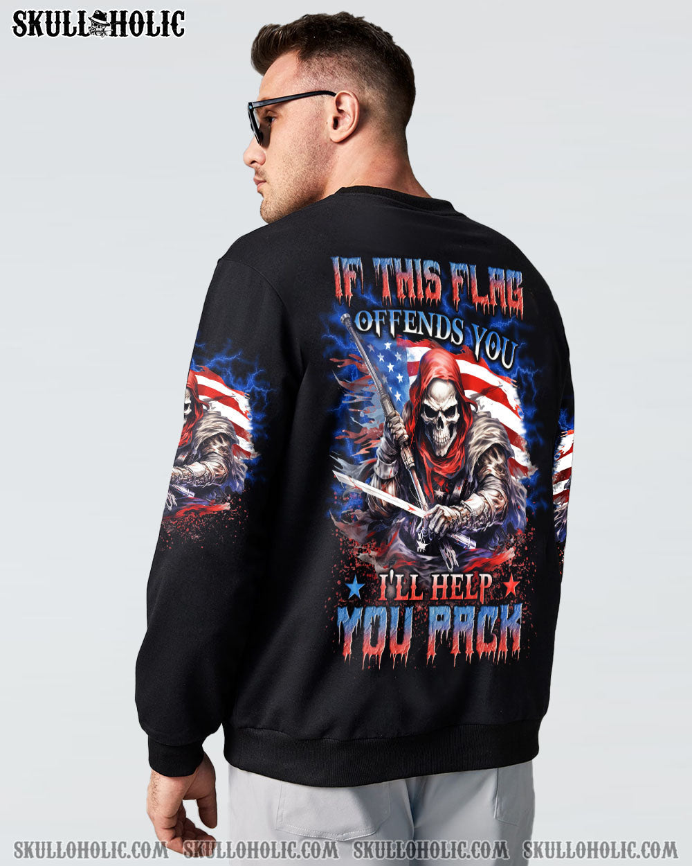 IF THIS FLAG OFFENDS YOU ALL OVER PRINT - YHLN0908232