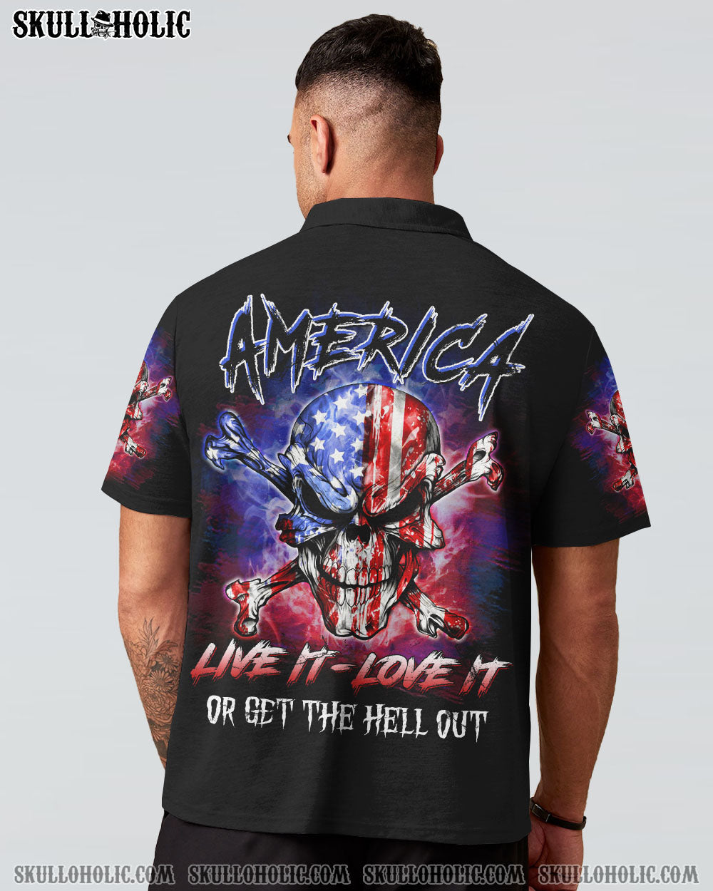 AMERICA LIVE IT LOVE IT OR GET THE HELL OUT ALL OVER PRINT - YHLN1206231
