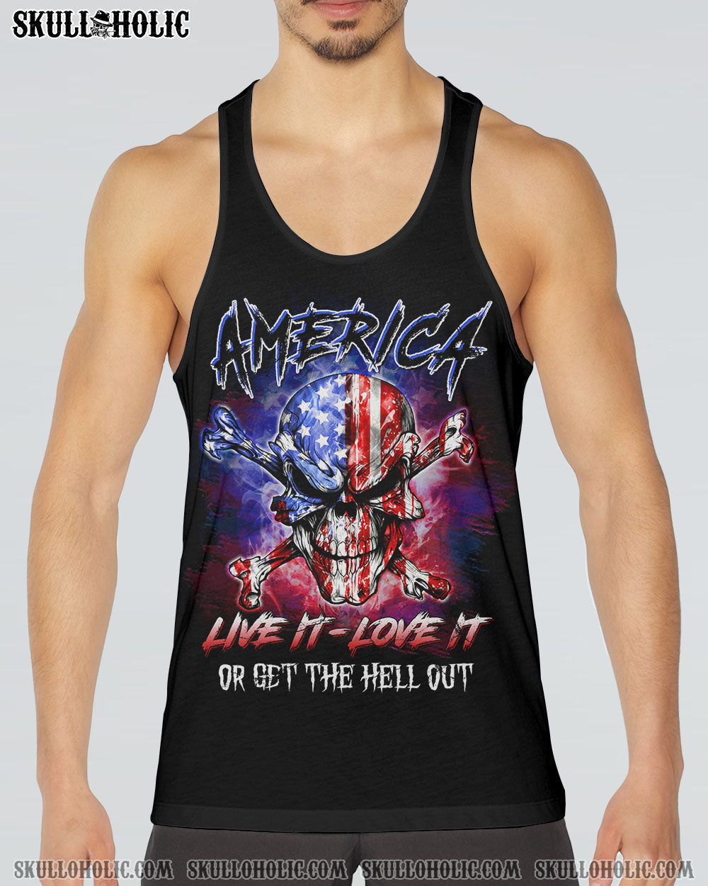 AMERICA LIVE IT LOVE IT OR GET THE HELL OUT ALL OVER PRINT - YHLN1206231