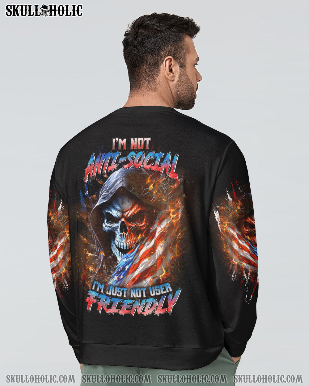 I'M NOT ANTI-SOCIAL MAD REAPER FLAG ALL OVER PRINT - YHLN1306234