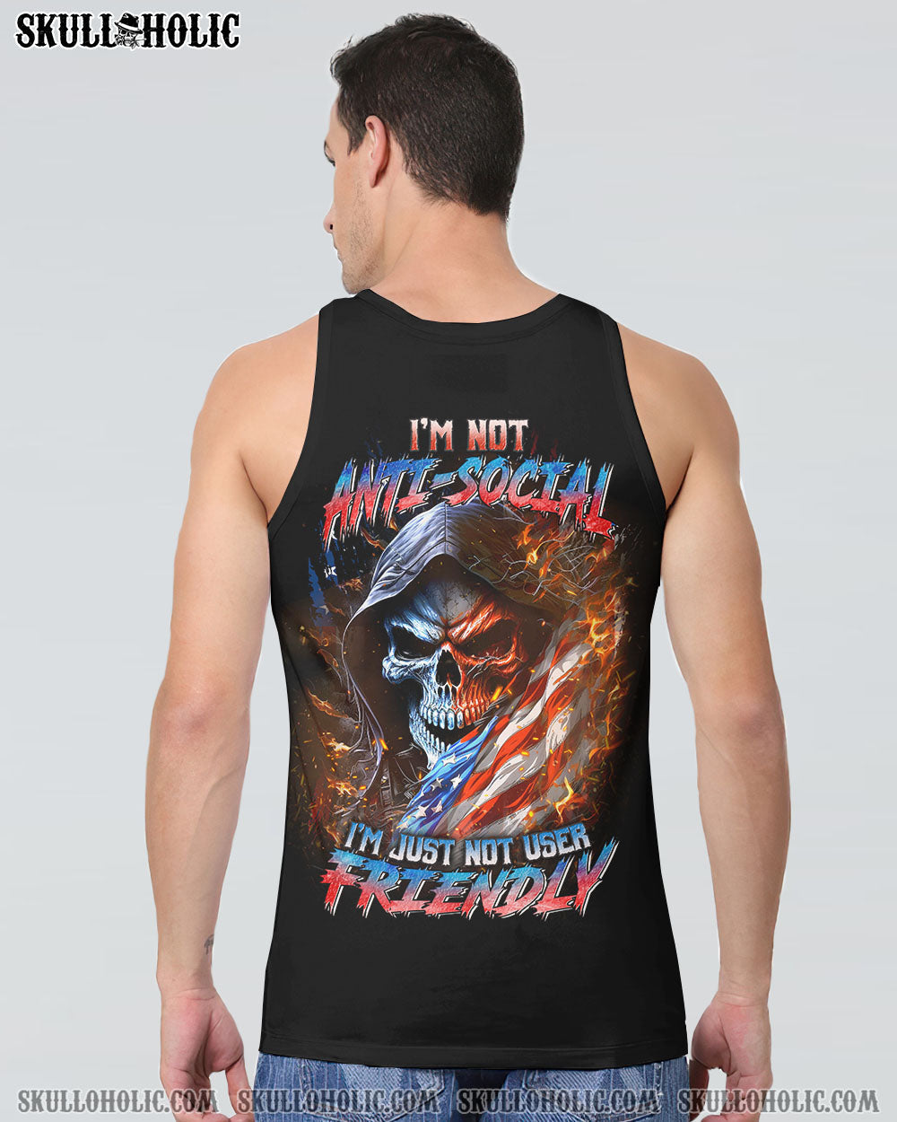 I'M NOT ANTI-SOCIAL MAD REAPER FLAG ALL OVER PRINT - YHLN1306234