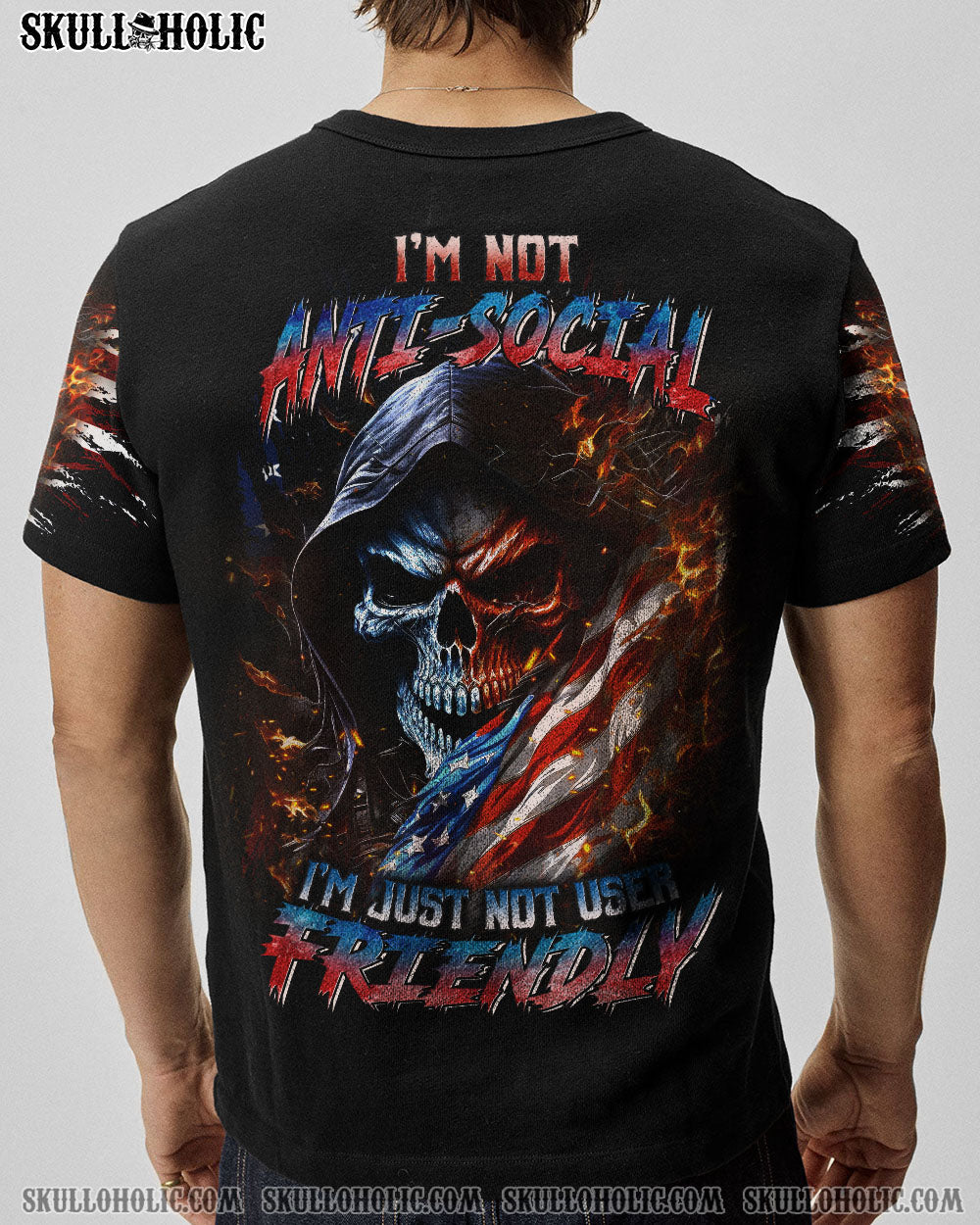 I'M NOT ANTI-SOCIAL MAD REAPER FLAG ALL OVER PRINT - YHLN1306234
