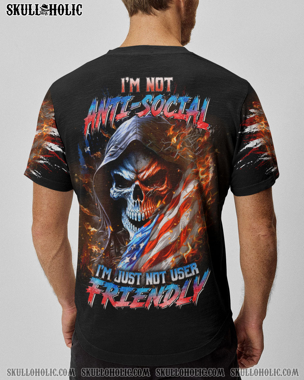 I'M NOT ANTI-SOCIAL MAD REAPER FLAG ALL OVER PRINT - YHLN1306234