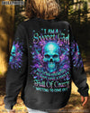I AM A SWEET GIRL FLOWER SKULL ALL OVER PRINT - YHLN1310234