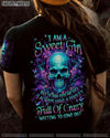 I AM A SWEET GIRL FLOWER SKULL ALL OVER PRINT