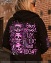STUCK BETWEEN IDK IDC AND IDGAF SKULL ALL OVER PRINT - YHLN1403252