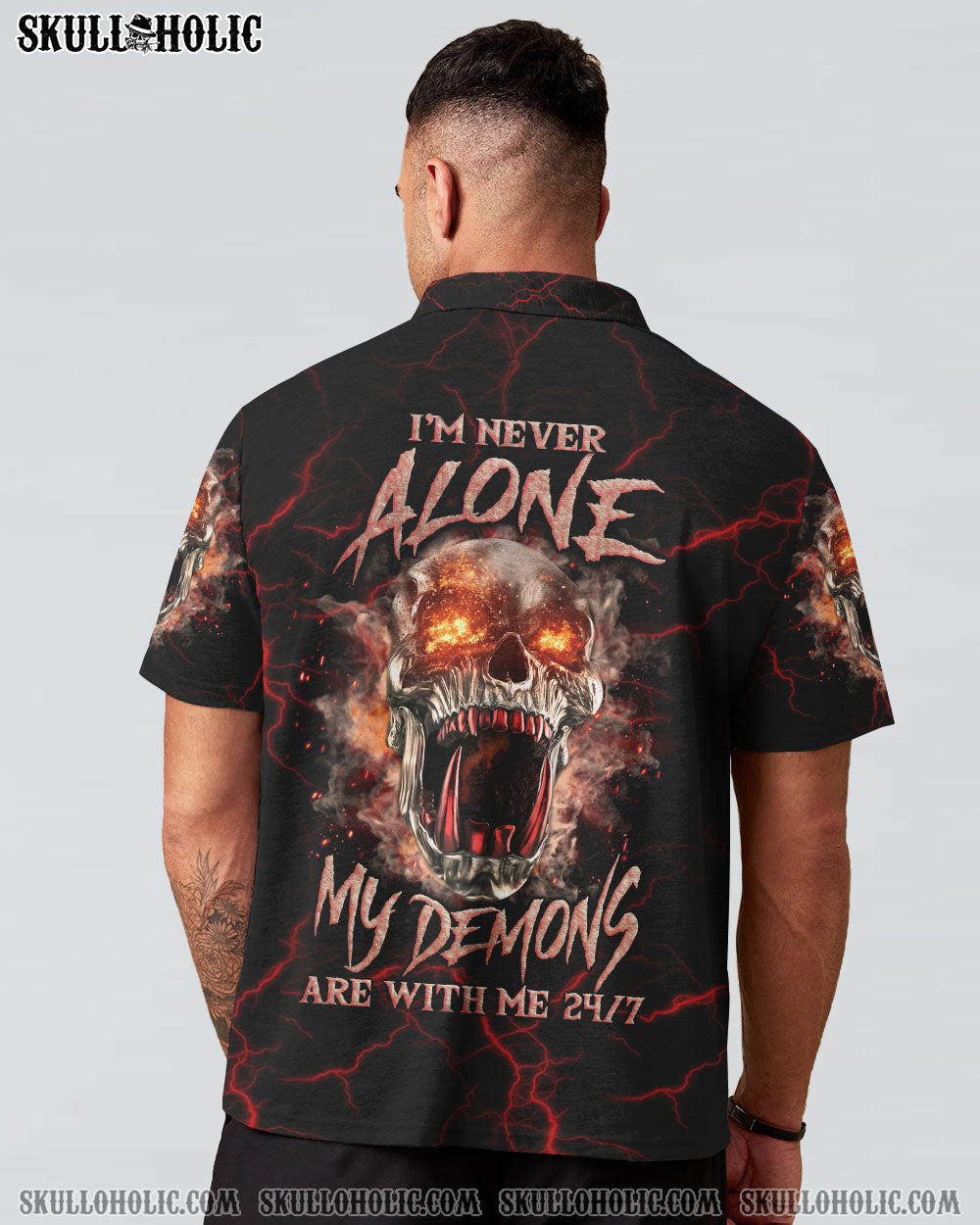 I'M NEVER ALONE SKULL DEMON ALL OVER PRINT - YHLN1406233
