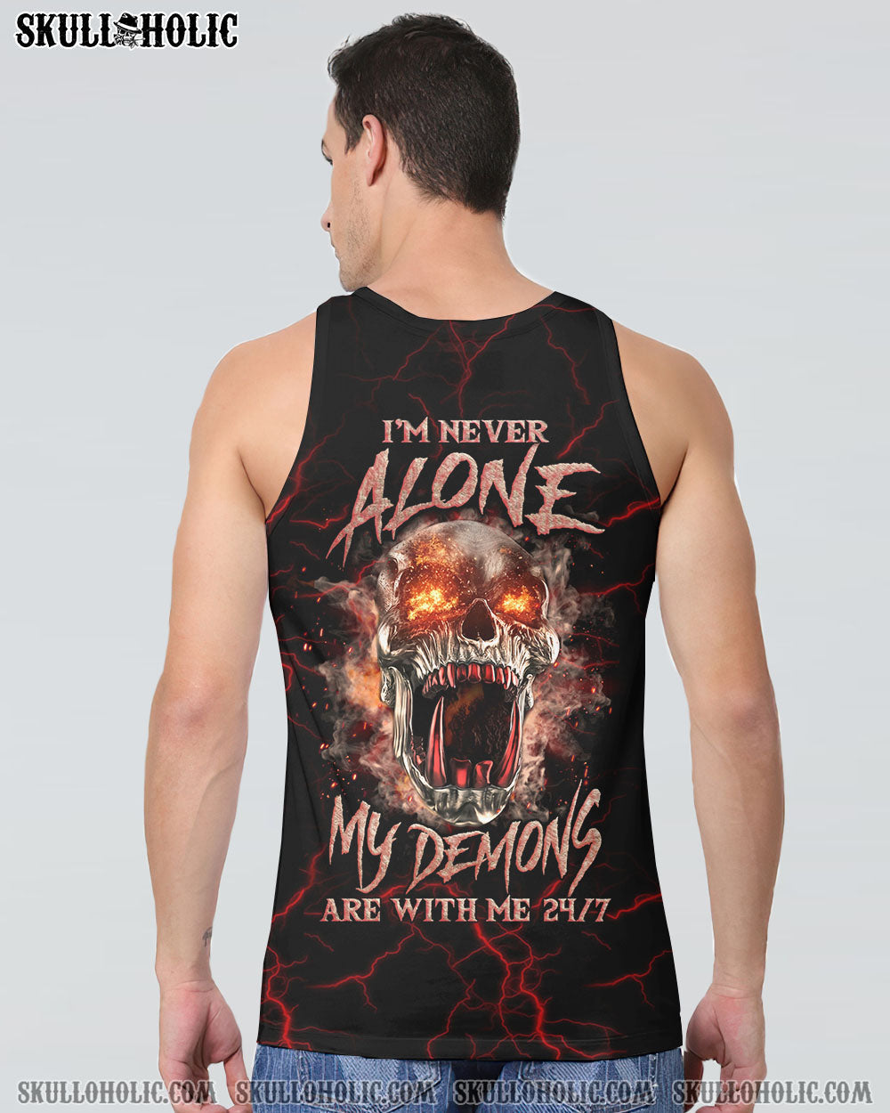 I'M NEVER ALONE SKULL DEMON ALL OVER PRINT - YHLN1406233