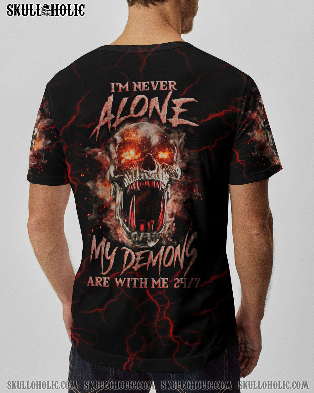 I'M NEVER ALONE SKULL DEMON ALL OVER PRINT - YHLN1406233