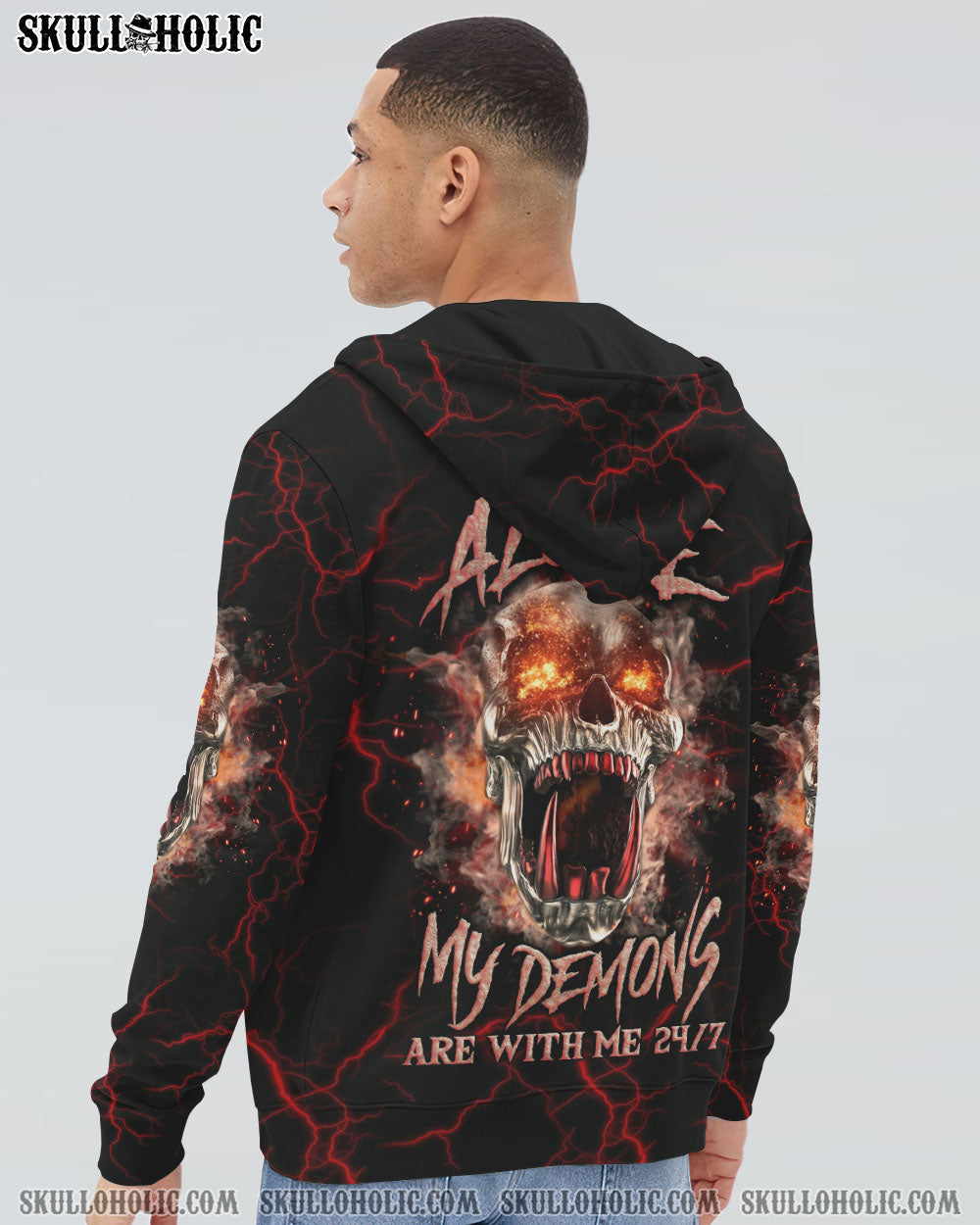 I'M NEVER ALONE SKULL DEMON ALL OVER PRINT - YHLN1406233