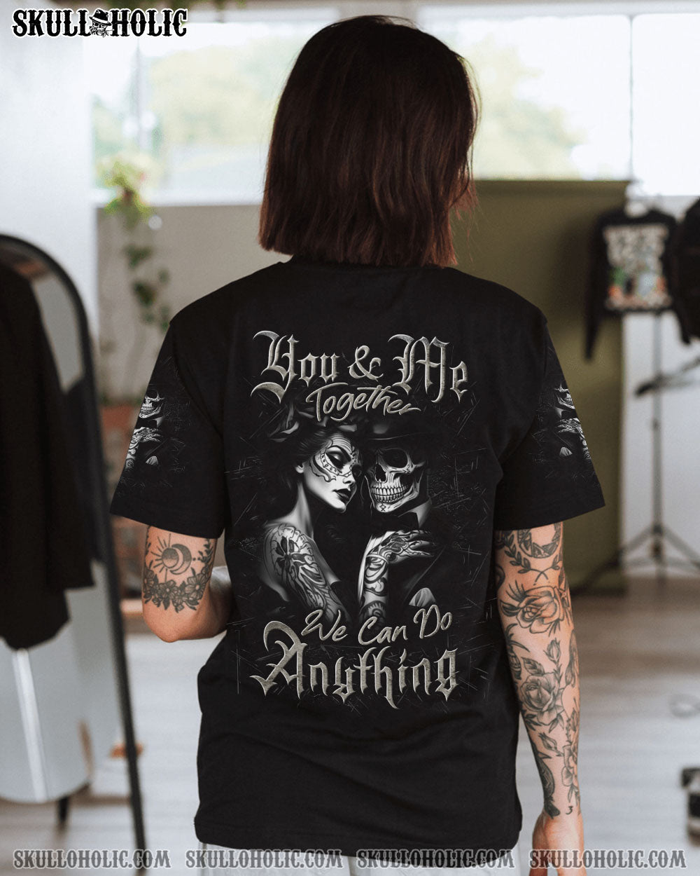 YOU AND ME TOGETHER WE CAN DO ANYTHING COUPLE ALL OVER PRINT - YHLN1504254